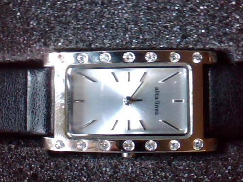 ALTA LINEA TIMEPIECES GORGEOUS CZ STONED SILVER LADIES WATCH