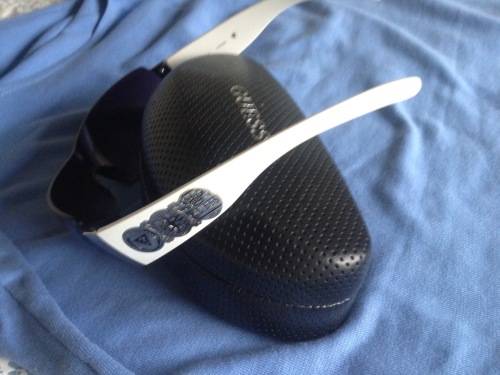 Guess sunglasses with beautiful emblems on the frame