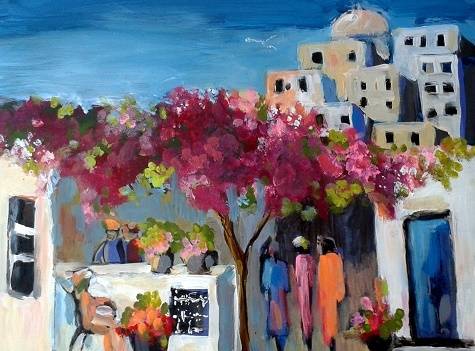 Acrylic on board by Lofty