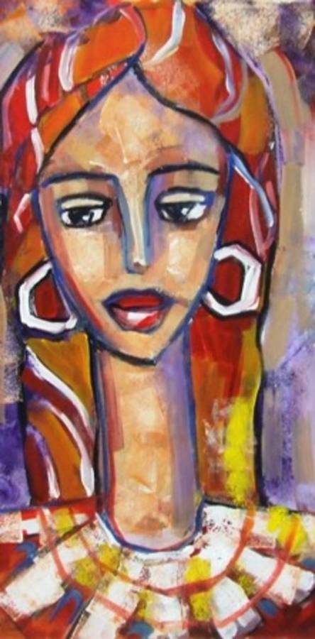 Acrylic on canvas (380 x 700) Unframed