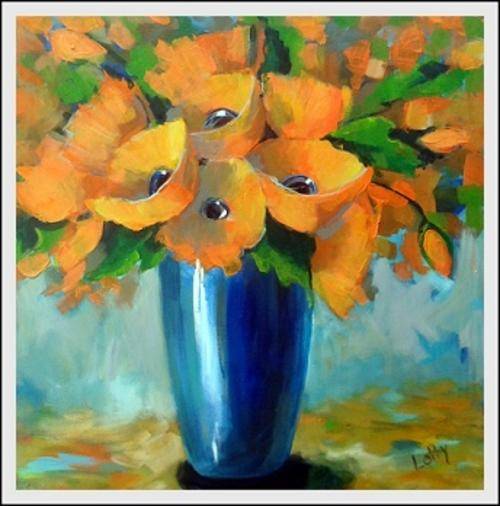 Oil glazed Acrylic on  canvas.(600 x 600) Unframed.