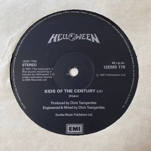 Helloween - Kids Of The Century Vinyl Single 12 Inch Maxi with Photos Import