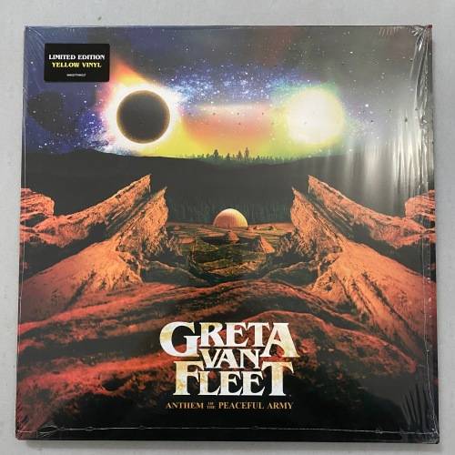Greta Van Fleet - Anthem Of The Peaceful Army Limited Yellow Vinyl LP Hard Rock