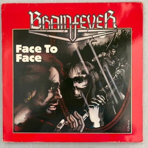 Brainfever - Face To Face Vinyl LP Rare German Heavy Metal 1985 Press