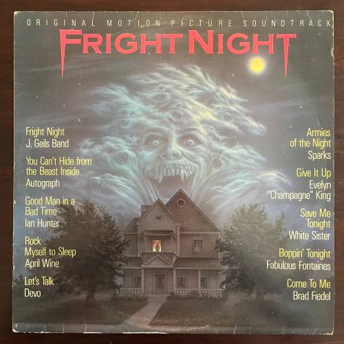 Fright Night Vinyl LP Soundtrack Devo Sparks New Wave South African Press