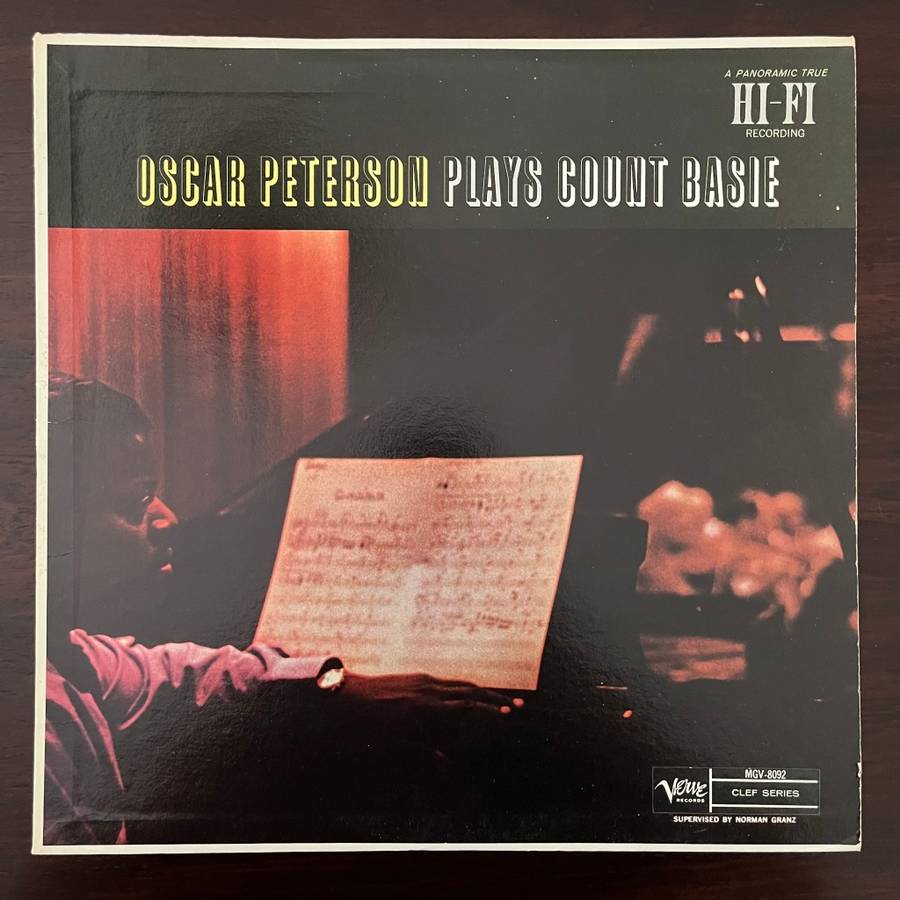 Oscar Peterson - Plays Count Basie Vinyl LP 1962 US Press Verve Records Bop