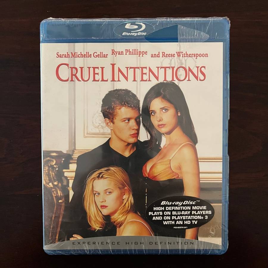 Cruel Intentions Blu Ray Import Reese Witherspoon Sarah Michelle Gellar New Sealed