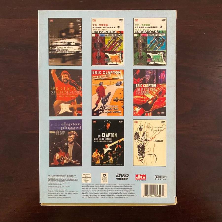 Eric Clapton 9DVD Boxset Asian Press