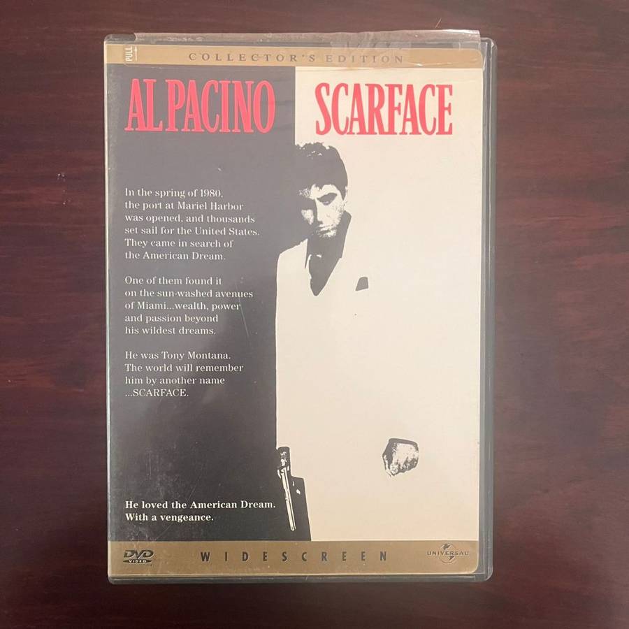 Scarface DVD Zone 1 US Press Al Pacino Brian DePalma