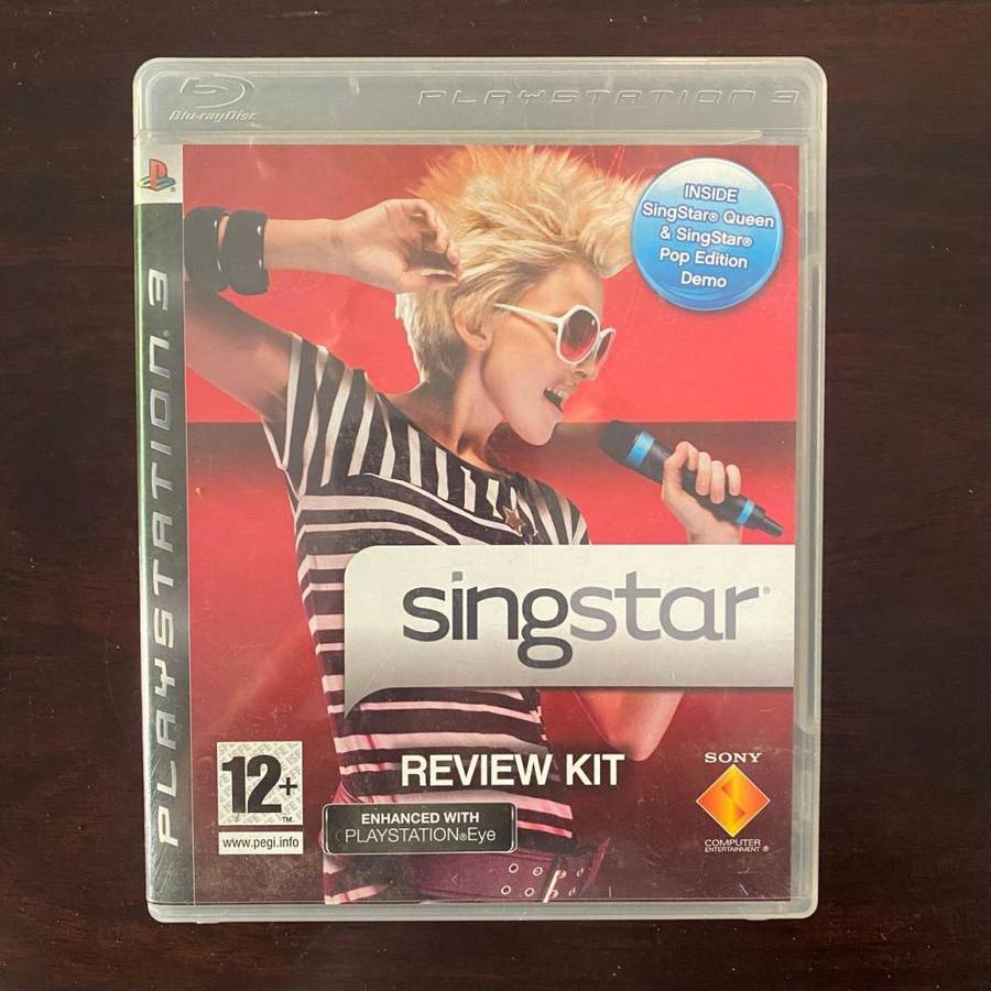 PS3 Rare Singstar Review Kit 3 Disc Queen & Singstar Pop Edition Demos