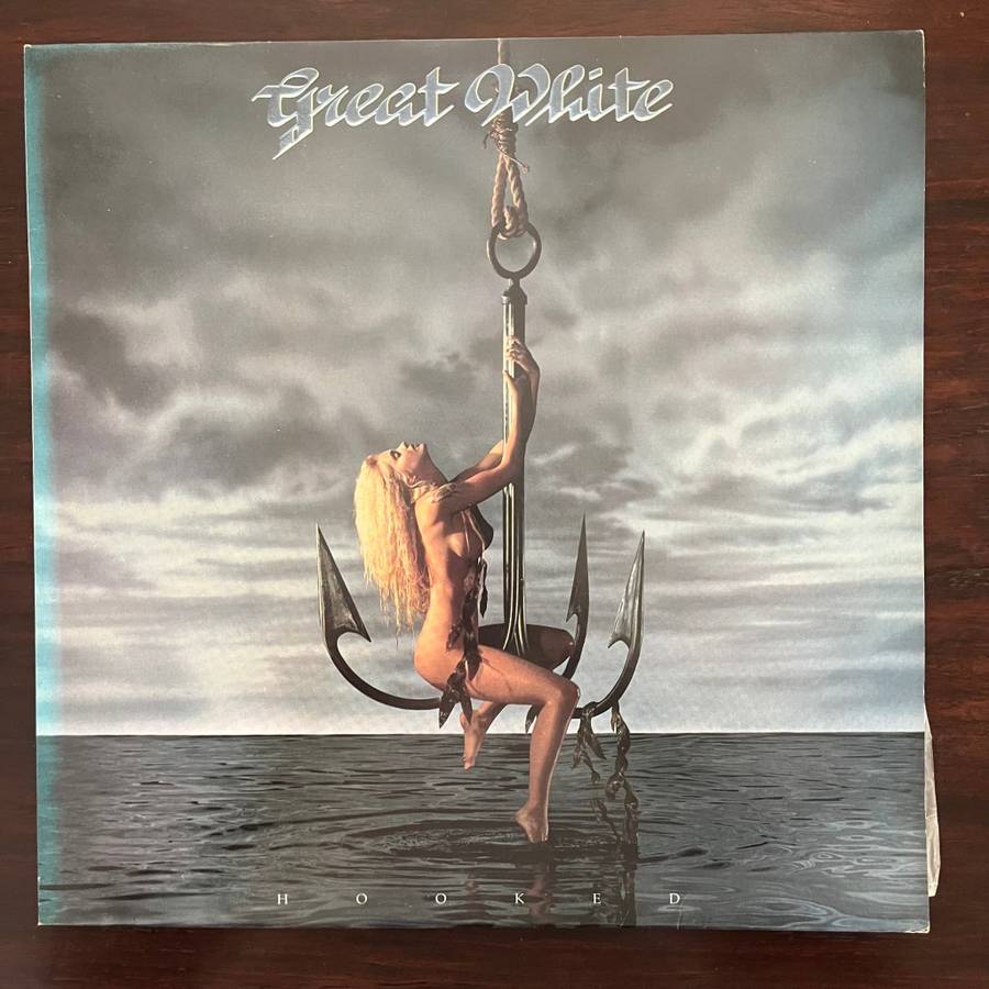 Great White - Hooked Vinyl LP Rare 1991 South African Press Hard Rock