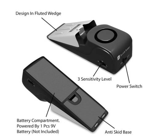 Portable Alarm Door Stopper