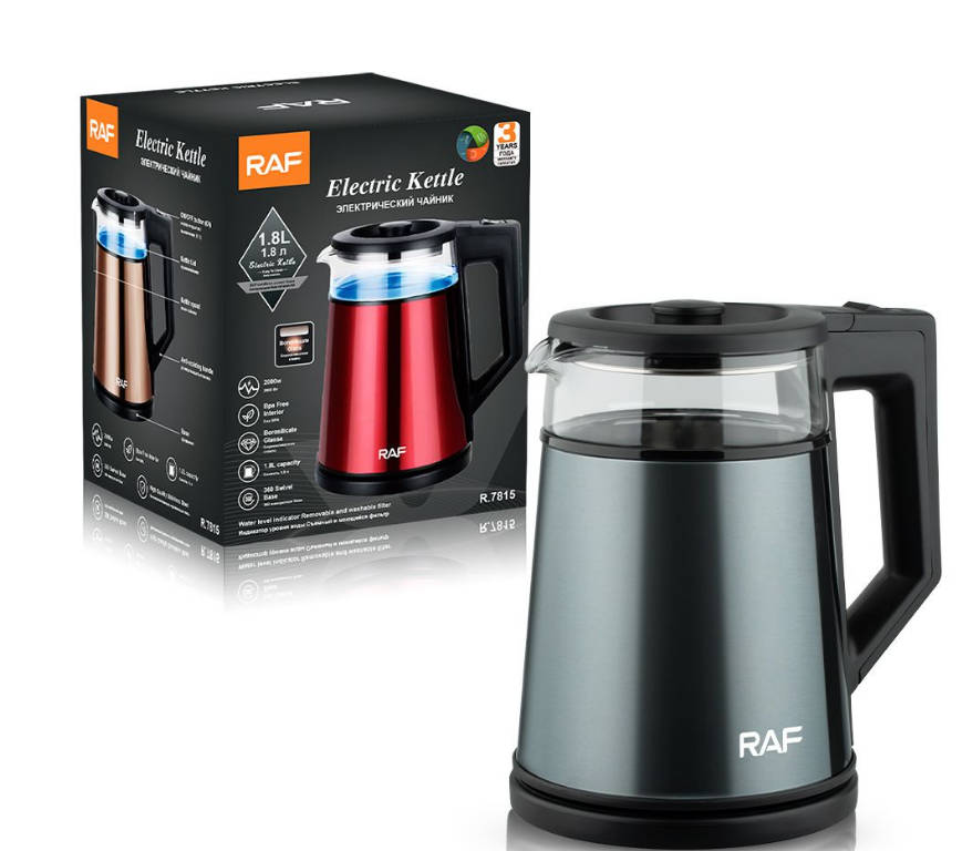 RAF Cordless Electric Stainless Steel 1.8 L Kettle