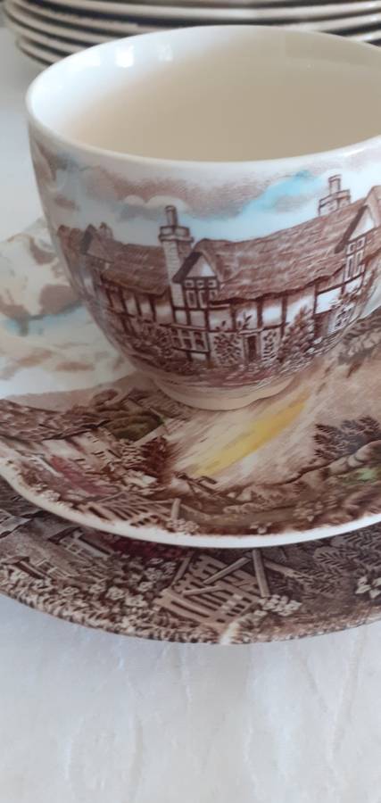 Weekend Special  ENGLISH COUNTRY SIDE TEA TRIO JOHNSON BROS (18 available)