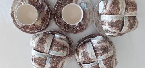 Weekend Special  ENGLISH COUNTRY SIDE TEA TRIO JOHNSON BROS (18 available)