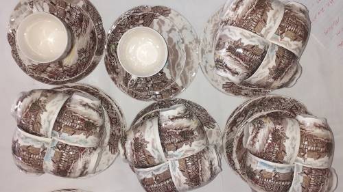 Weekend Special  ENGLISH COUNTRY SIDE TEA TRIO JOHNSON BROS (18 available)