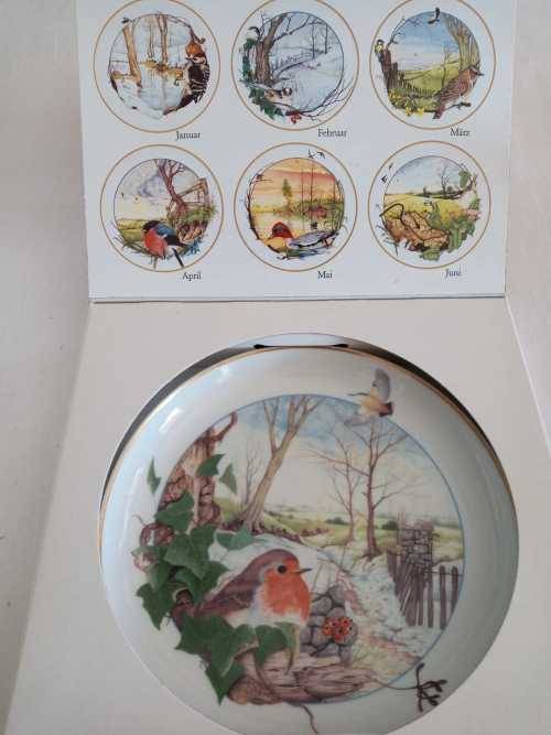 ARZBERG BIRDS OF THE COUNTRY YEAR Plate  December ROBIN