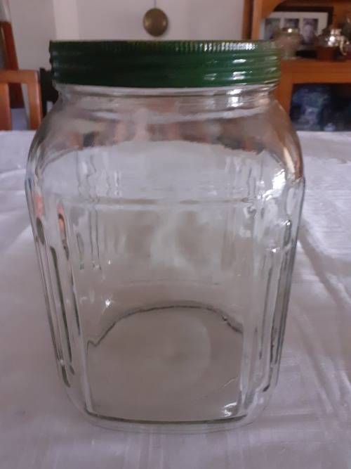 2  BEAUTIFUL BIG OLD SWEETS JARS for 1 bid