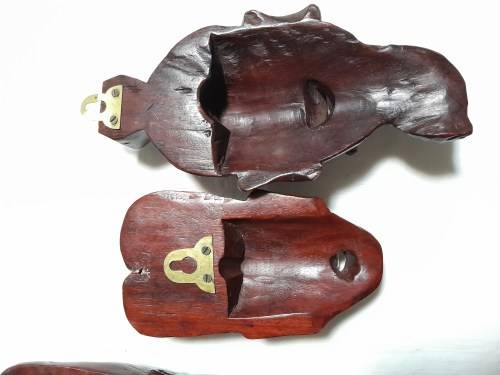 5 EASTERN ROSEWOOD MASKS/ PLAQUES