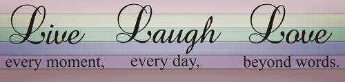 Vinyl Decal Live Love Laugh