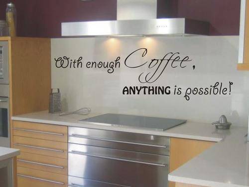 Vinyl decal Enough Coffee
