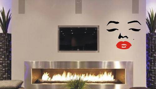 Vinyl decal Marilyn Face