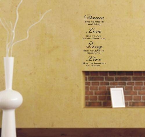 Vinyl decal Dance Love Sing Live
