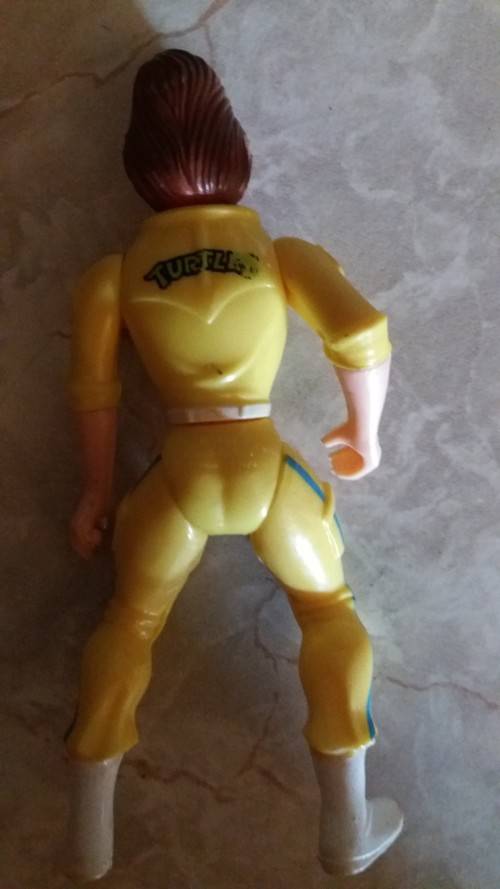 1988 April O'Neil (Blue Stripe on leg) Vintage Figure Teenage Mutant Ninja Turtles