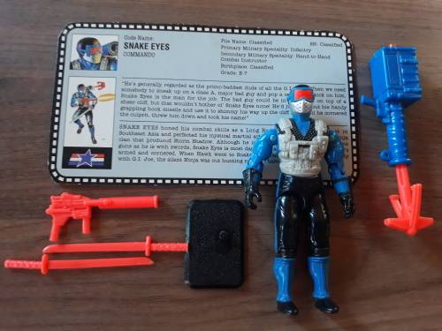 GI Joe 1991 Complete Snake Eyes Vintage Figures
