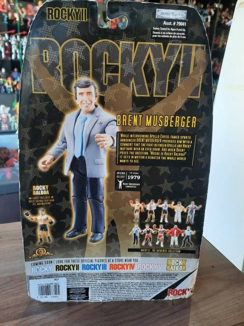 Rocky MOC `BRENT MUSBERGER` Figure Jakks Pacific