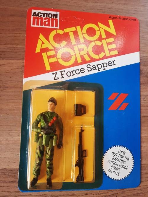 MOC Action Force 1982 Z Force Sapper Vintage Figure