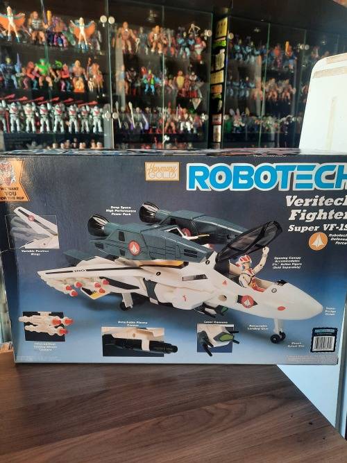 ROBOTECH 1986 Complete Boxed Harmony Gold Veritech Fighter (UNUSED) Vintage Figure