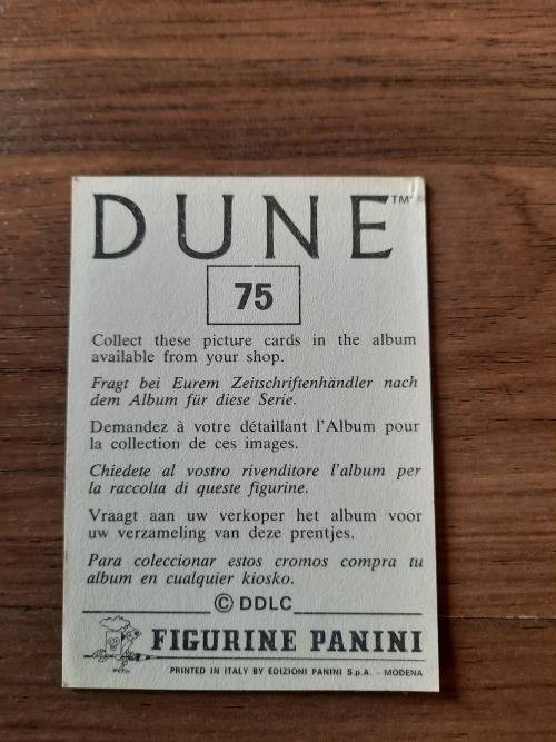 1984 DUNE Panini Sticker 75