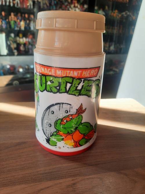 1990 TMNT SIPPER BOTTLE MIRAGE STUDIOS Vintage Figure Teenage Mutant Ninja Turtles