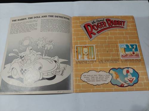 1988 WHO FRAMED ROGER RABBIT PANINI STICKER Album 158/216 STICKERS PRESENT Vintage Figure