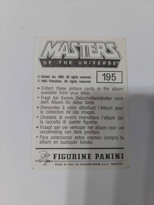 1983 MOTU PANINI STICKER 195 (MOTU) Vintage Figure