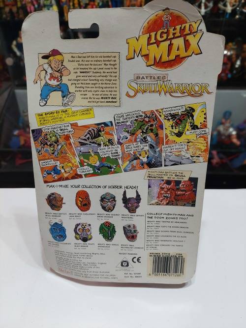 MOC 1992 MIGHTY MAX SKULL WARRIOR Vintage Figures
