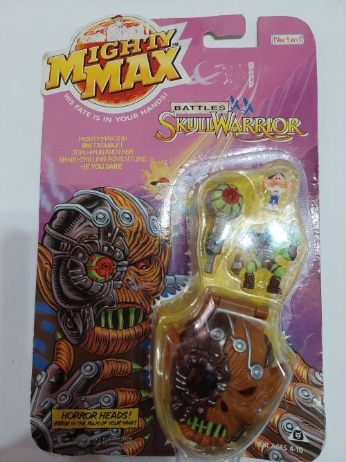 MOC 1992 MIGHTY MAX SKULL WARRIOR Vintage Figures