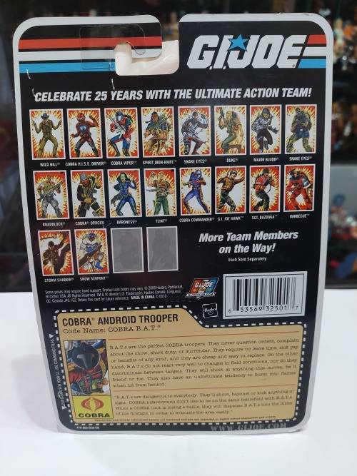 2008 GI Joe Complete B.A.T. With Card Back