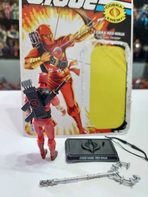 2008 GI Joe RED NINJA With Card Back