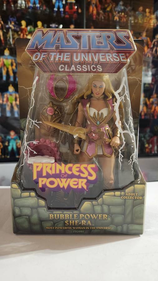 MOTUC BUBBLE POWER SHE-RA (MOC) Masters Of The Universe Classics Figure He-Man
