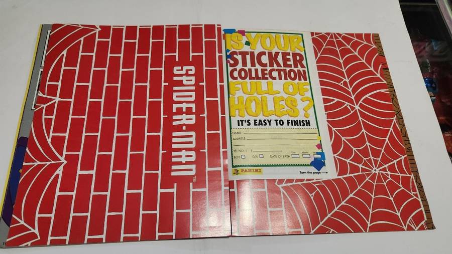 1995 Complete Spiderman Panini Sticker Album Vintage Figure