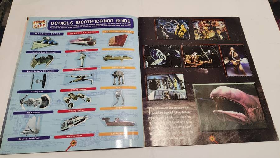 1996 Complete Star Wars Panini Sticker Album Vintage Figure