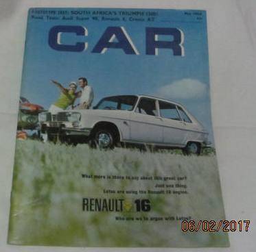 May 1968 Car Magazine the motoring journal of South Africa