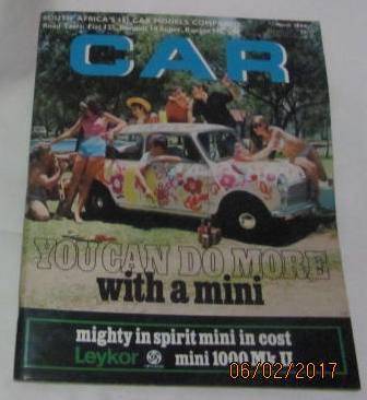 March 1969 Car Magazine the motoring journal of South Africa