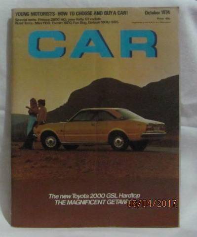 October 1974 Car Magazine the motoring journal of South Africa
