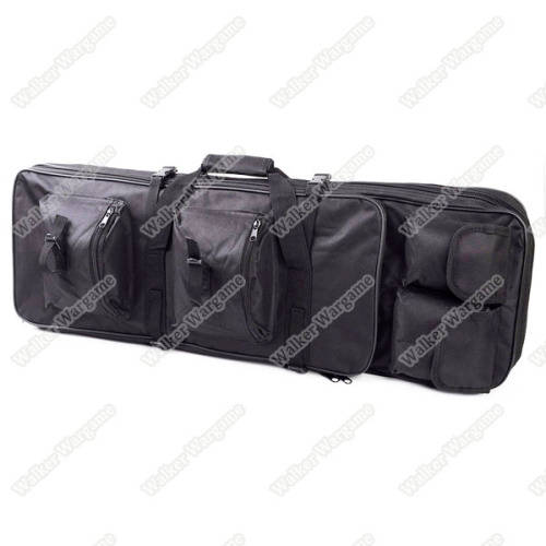85CM Dual Rifle Bag with Shoulder Strap Paintball Rifle Gun Backpack Hunting Bag Case - BL