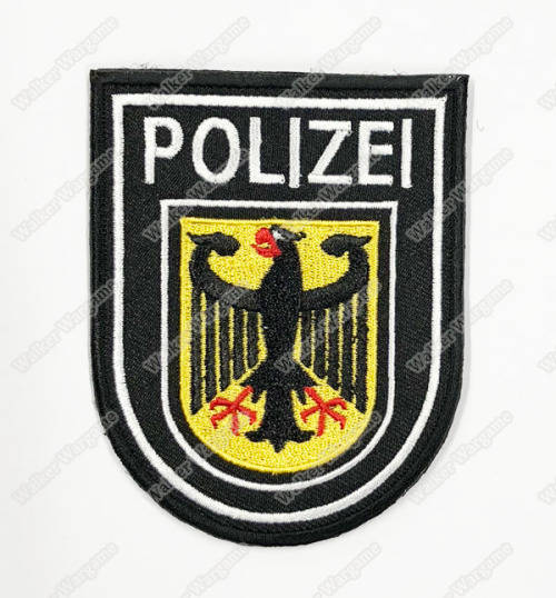 WG105 German Polizei Germany Federal Police Patch With Velcro - Full Colour