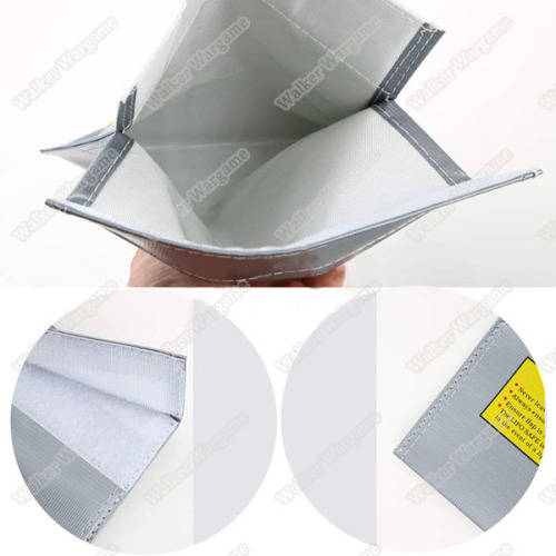 Silver Fiber Li-Po Lipo Battery Safety Bag Fireproof LiPo Guard 18x23cm Anti-Fire