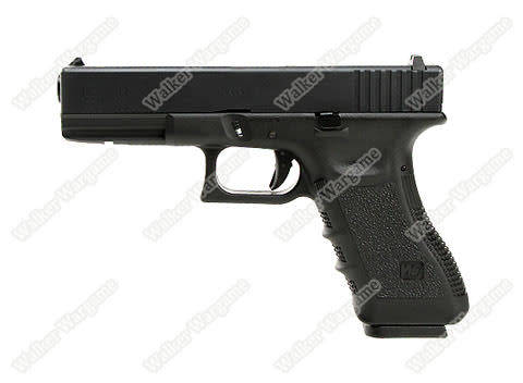 WE Tech Glock 17 Green Gas Blow Back Airsoft Pistol  - Black